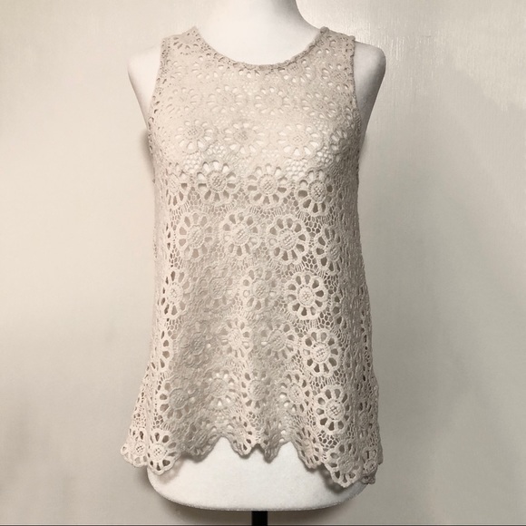 UO Pins & Needles Daisy Lace Swing Tank Top - Picture 4 of 5